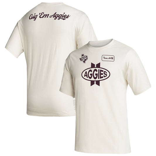 Men's adidas Cream Texas A&M Aggies Zero Dye T-Shirt