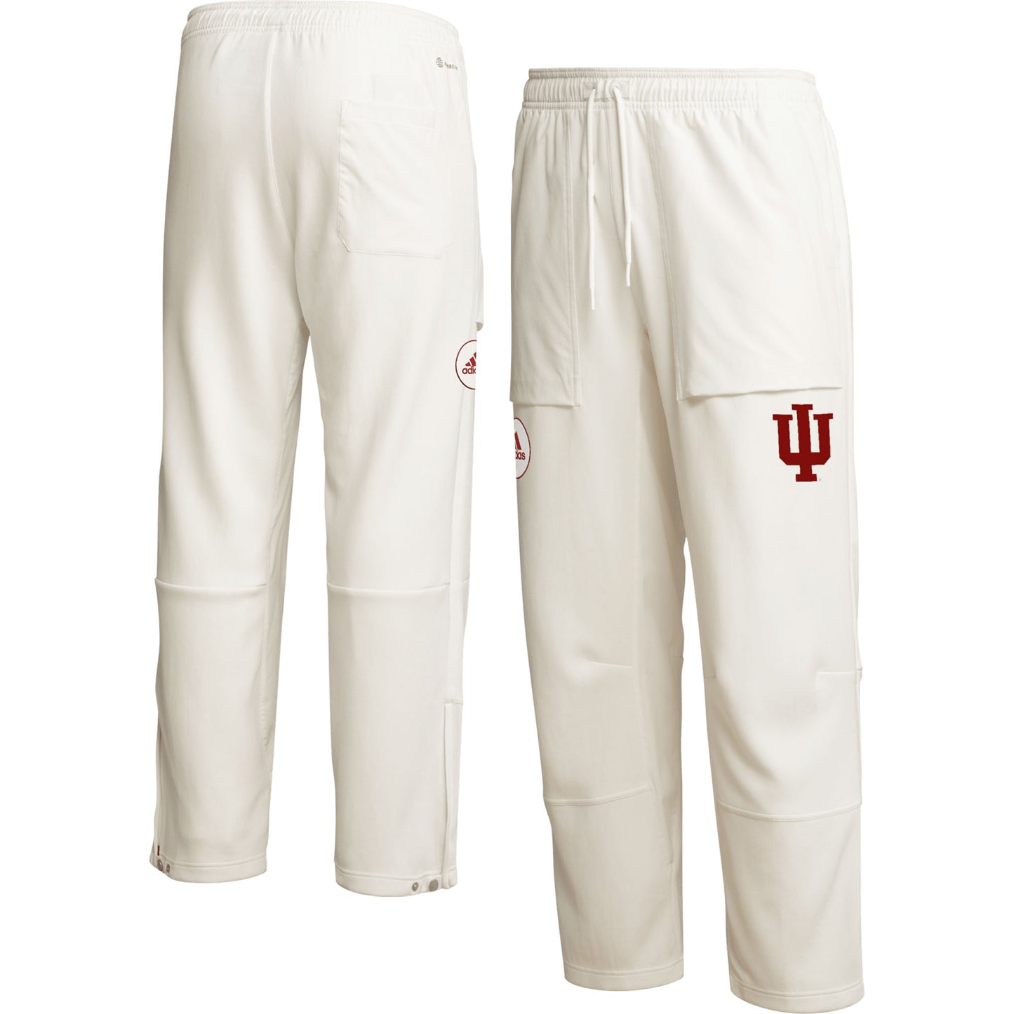 Men's adidas Cream Indiana Hoosiers Zero Dye AEROREADY Pants