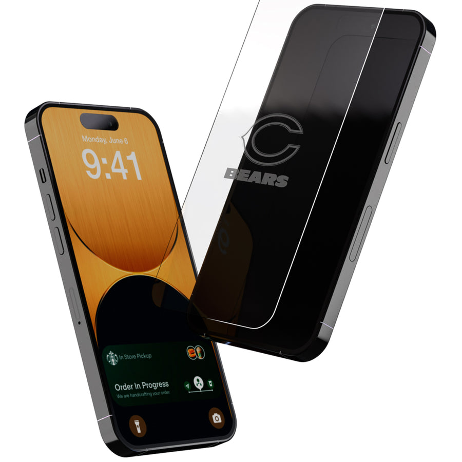 Chicago Bears Disappearing Logo iPhone Screen Protector