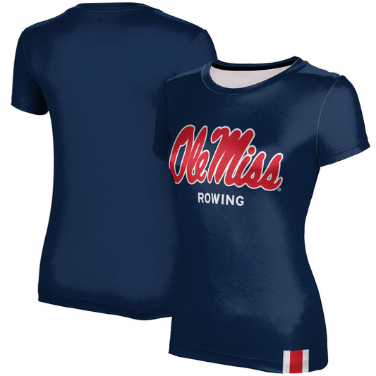 Women's Navy Ole Miss Rebels Rowing T-Shirt