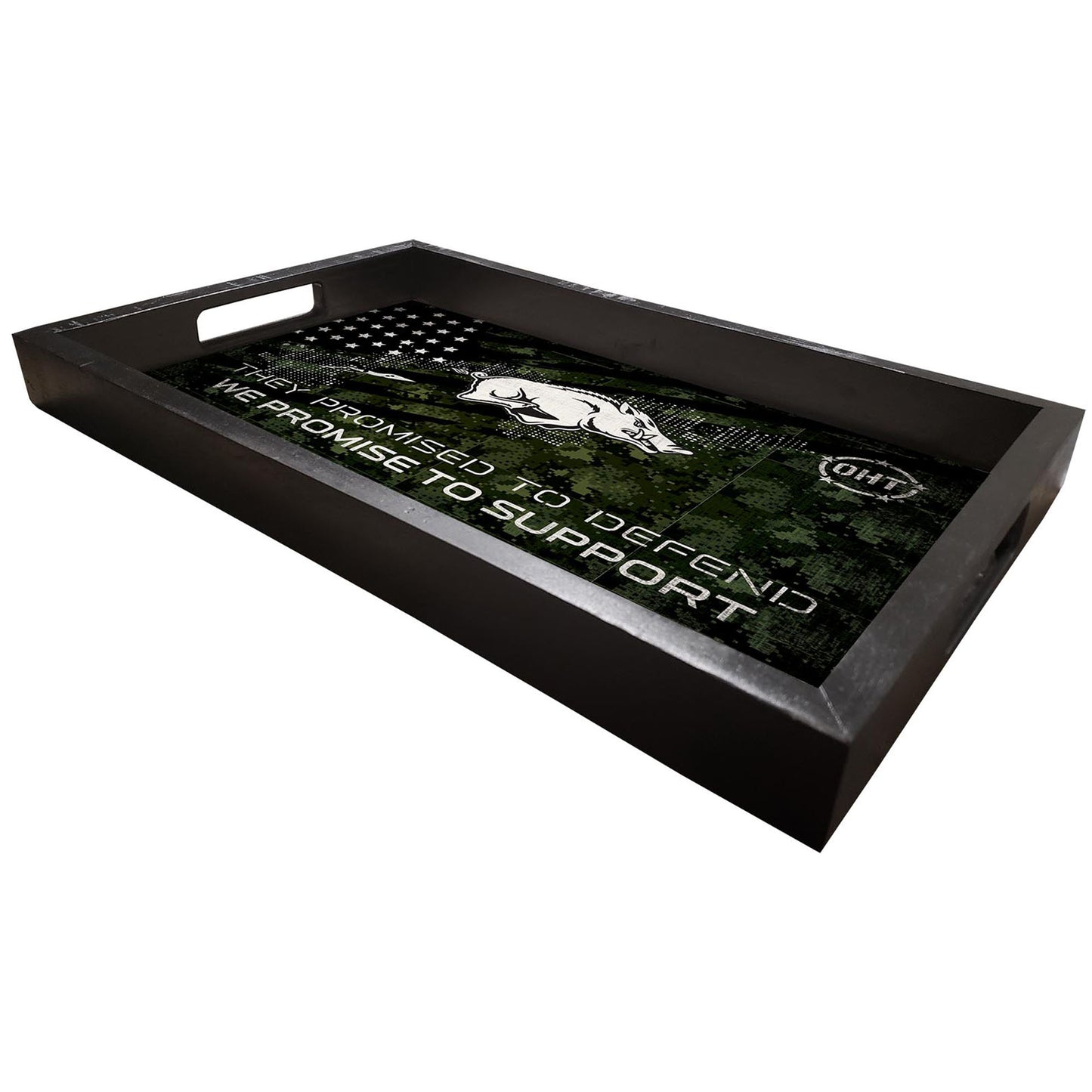 Arkansas Razorbacks 12'' x 20'' Operation Hat Trick Team Tray