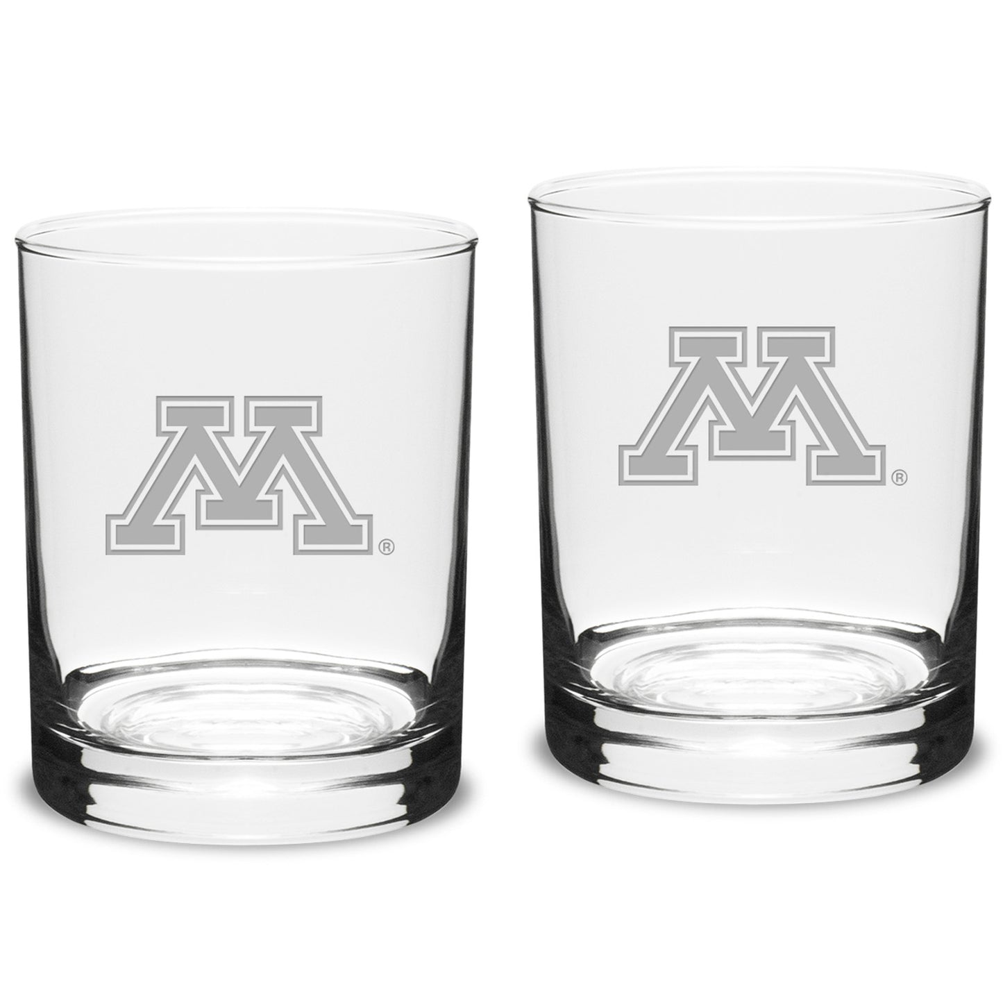 Minnesota Golden Gophers 14oz. 2-Piece Classic Double Old-Fashioned Glass Set