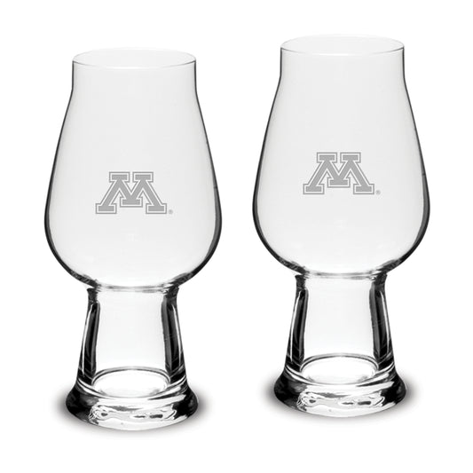 Minnesota Golden Gophers 2-Piece 18.25oz. Luigi Bormioli IPA Glass Set