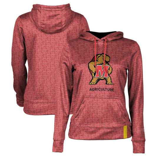 Women's Red Maryland Terrapins Agriculture Pullover Hoodie