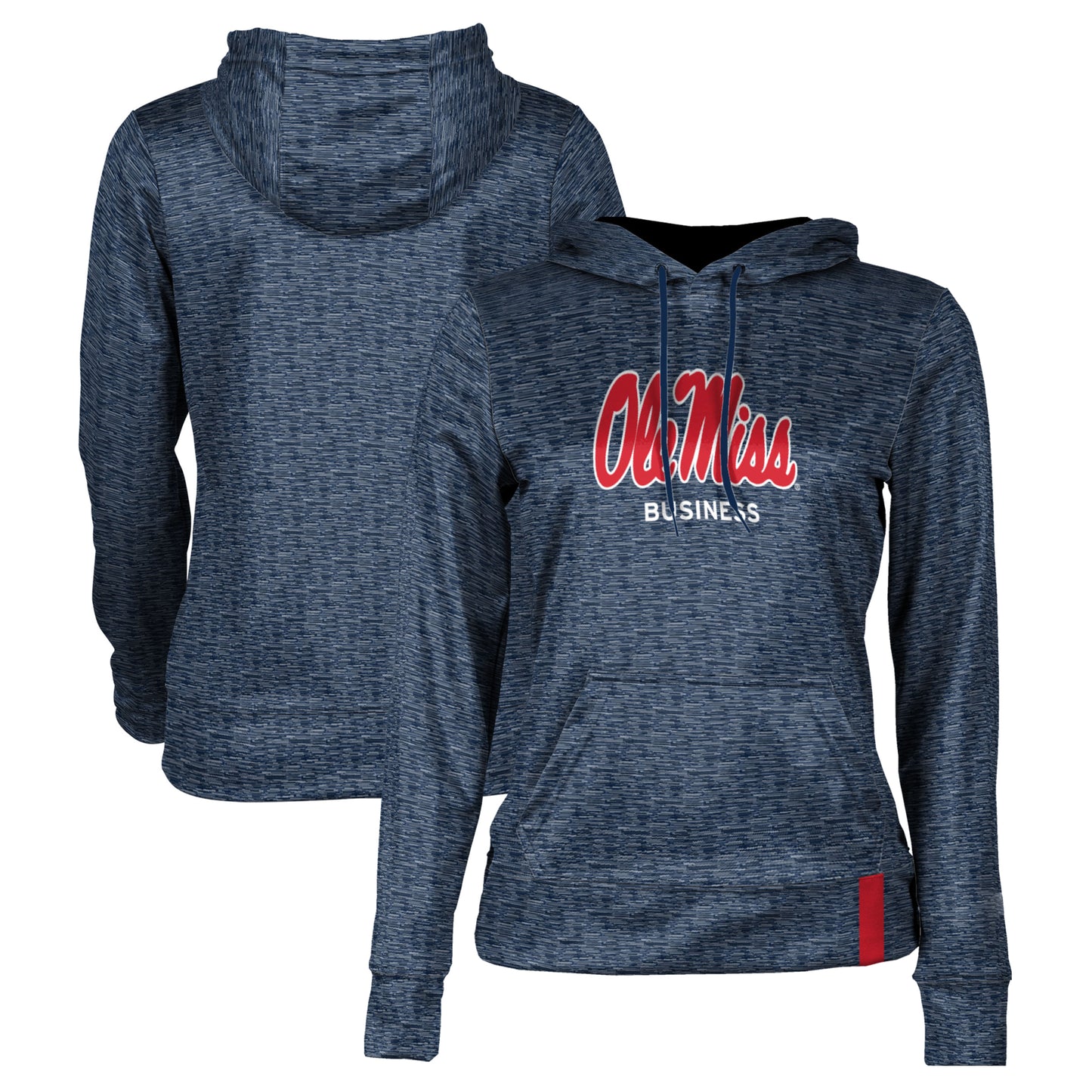 Women's Navy Ole Miss Rebels Business Pullover Hoodie