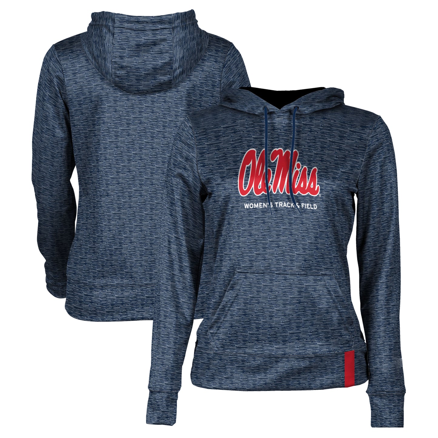 Women's Navy Ole Miss Rebels Women's Track & Field Pullover Hoodie