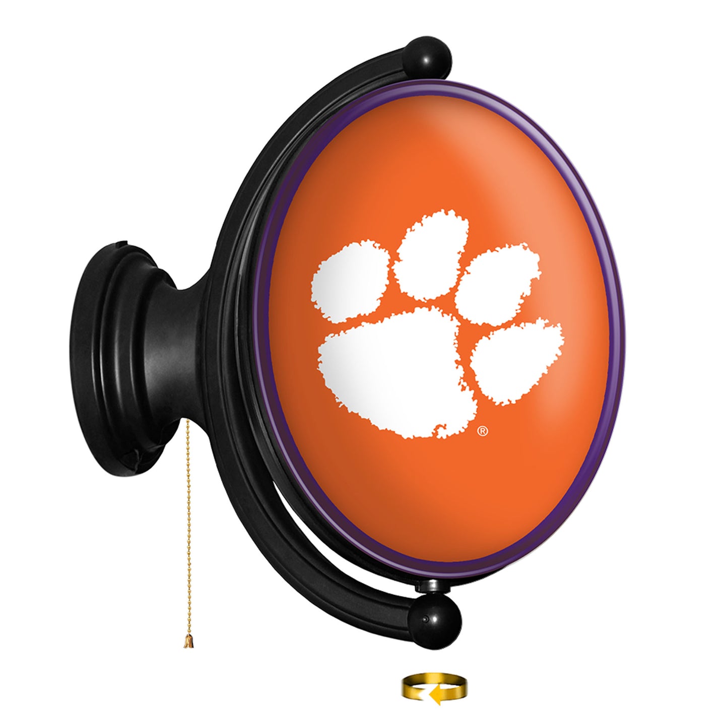 Clemson Tigers 21'' x 23'' Rotating Lighted Wall Sign