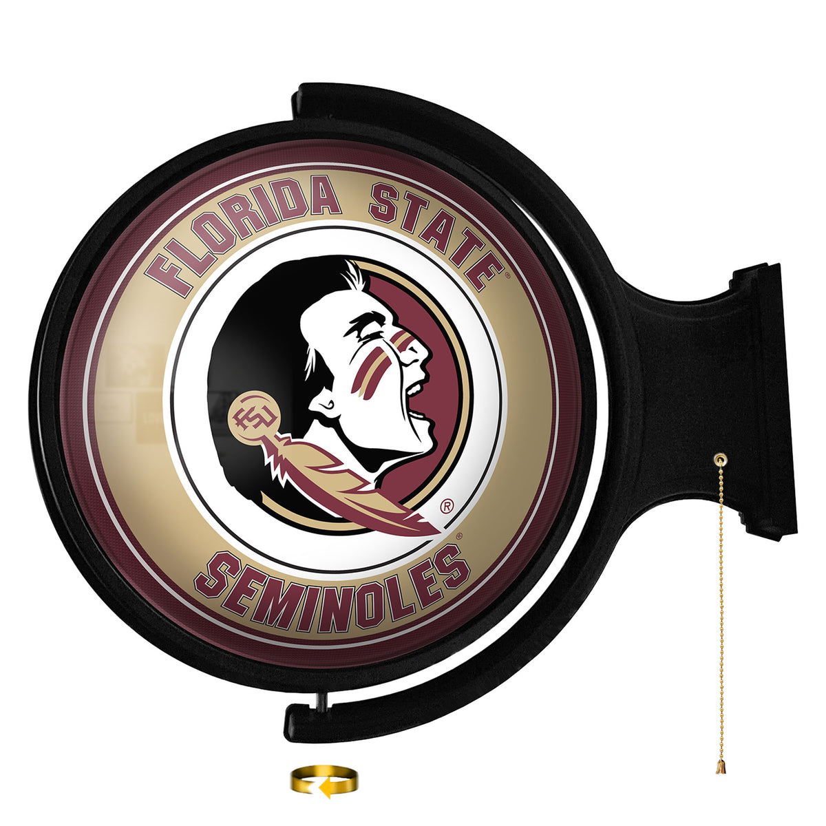 Florida State Seminoles Logo 21'' x 23'' Rotating Lighted Wall Sign