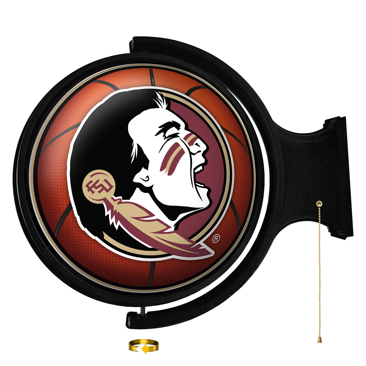 Florida State Seminoles Basketball 21'' x 23'' Rotating Lighted Wall Sign