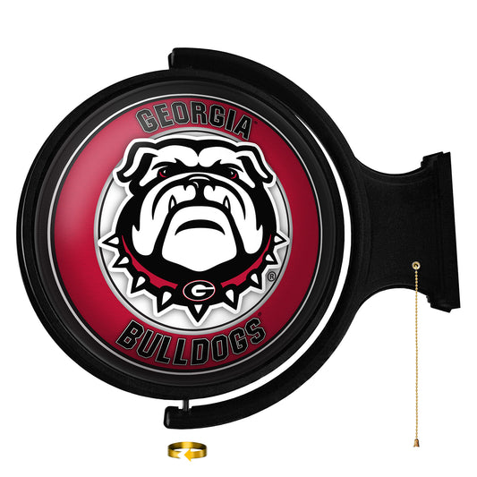 Georgia Bulldogs Mascot 21'' x 23'' Rotating Lighted Wall Sign