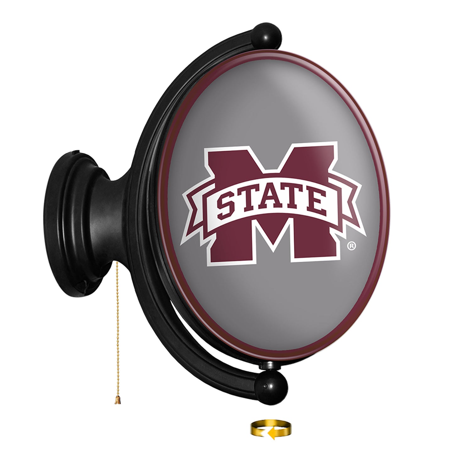 Mississippi State Bulldogs 21'' x 23'' Rotating Lighted Wall Sign