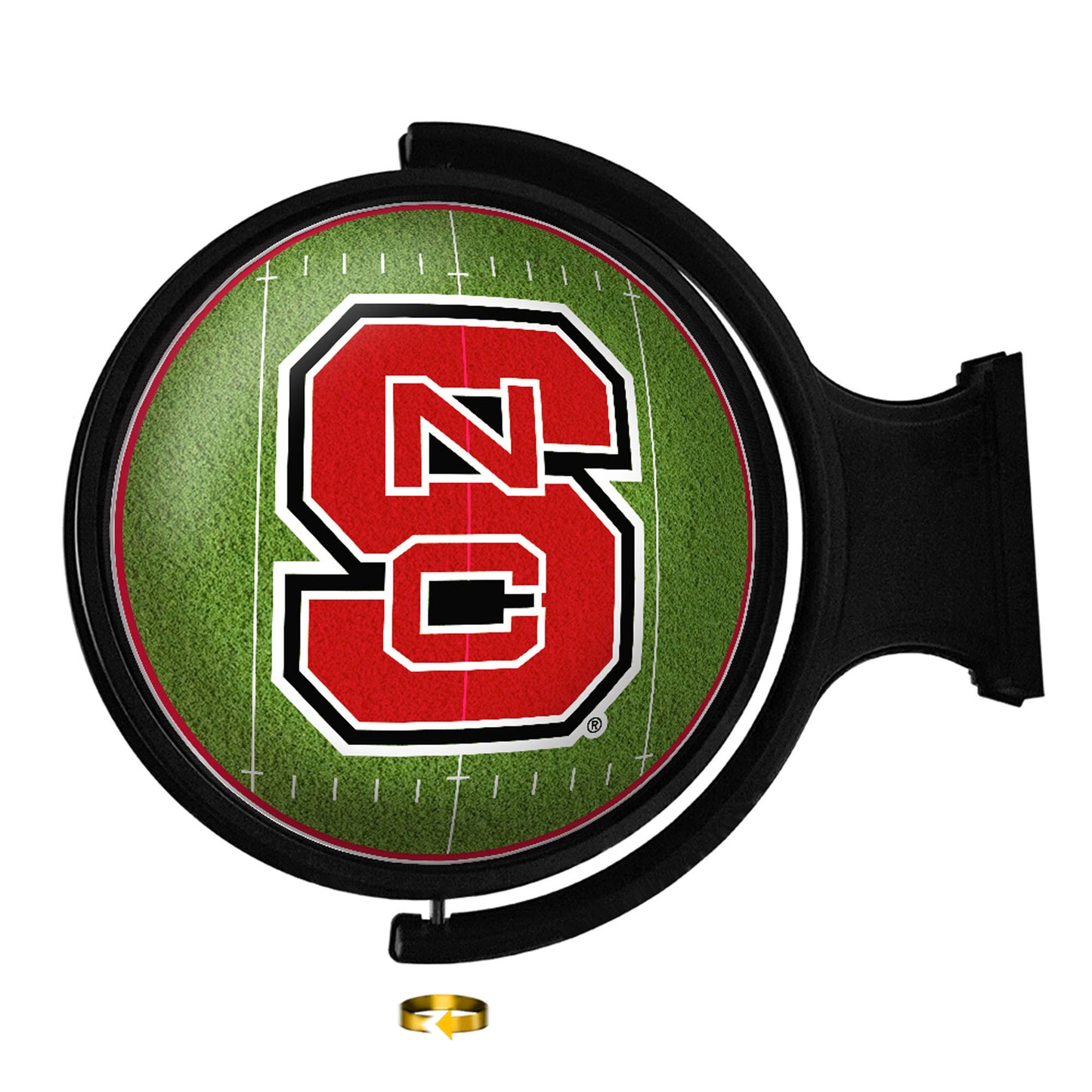 NC State Wolfpack Football 21'' x 23'' Rotating Lighted Wall Sign