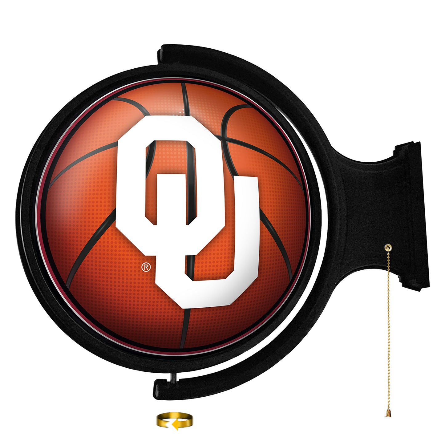 Oklahoma Sooners Basketball 21'' x 23'' Rotating Lighted Wall Sign
