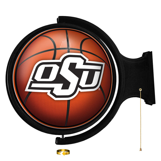 Oklahoma State Cowboys Basketball 21'' x 23'' Rotating Lighted Wall Sign