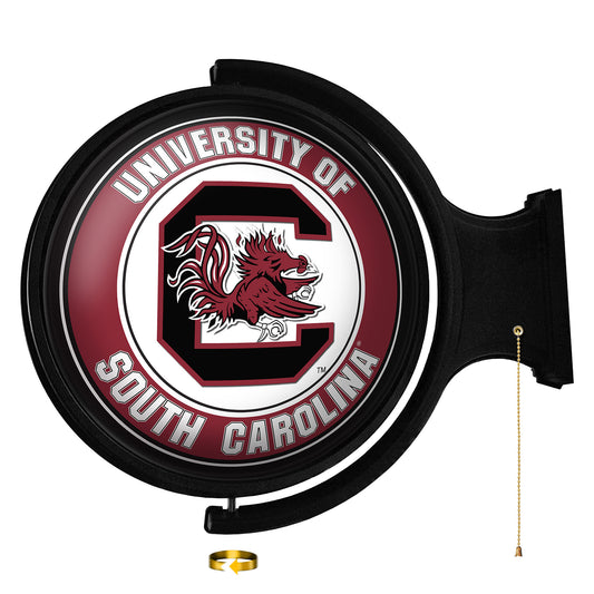 South Carolina Gamecocks Team Logo 21'' x 23'' Rotating Lighted Wall Sign