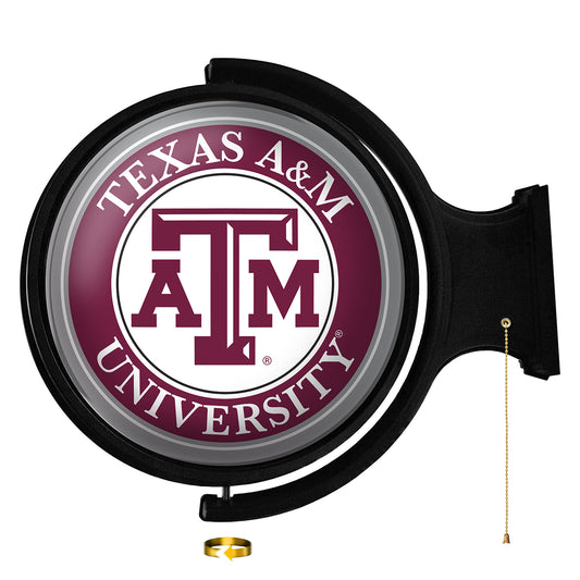 Texas A&M Aggies Team Logo 21'' x 23'' Rotating Lighted Wall Sign