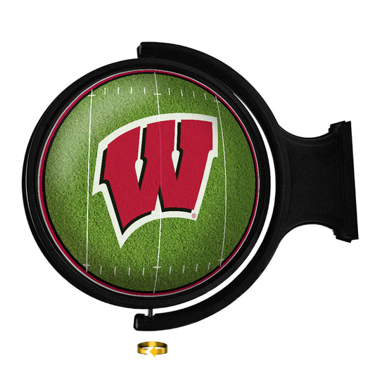 Wisconsin Badgers Football 21'' x 23'' Rotating Lighted Wall Sign