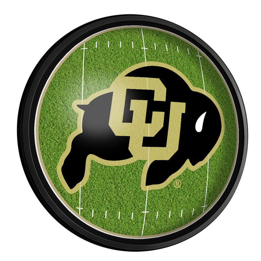 Colorado Buffaloes Football 18'' Round Slimline Illuminated Wall Sign