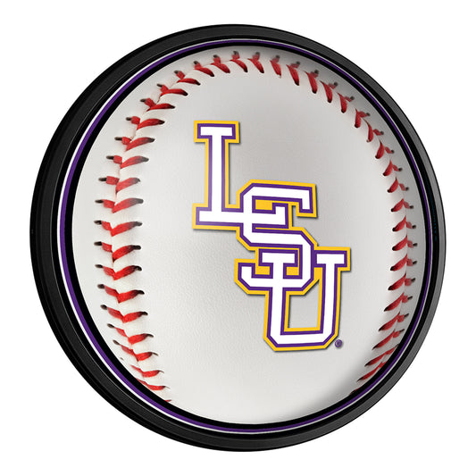 LSU Tigers Baseball 18'' Round Slimline Illuminated Wall Sign