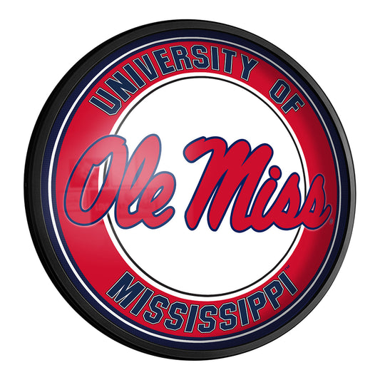 Ole Miss Rebels 18'' Round Slimline Illuminated Wall Sign