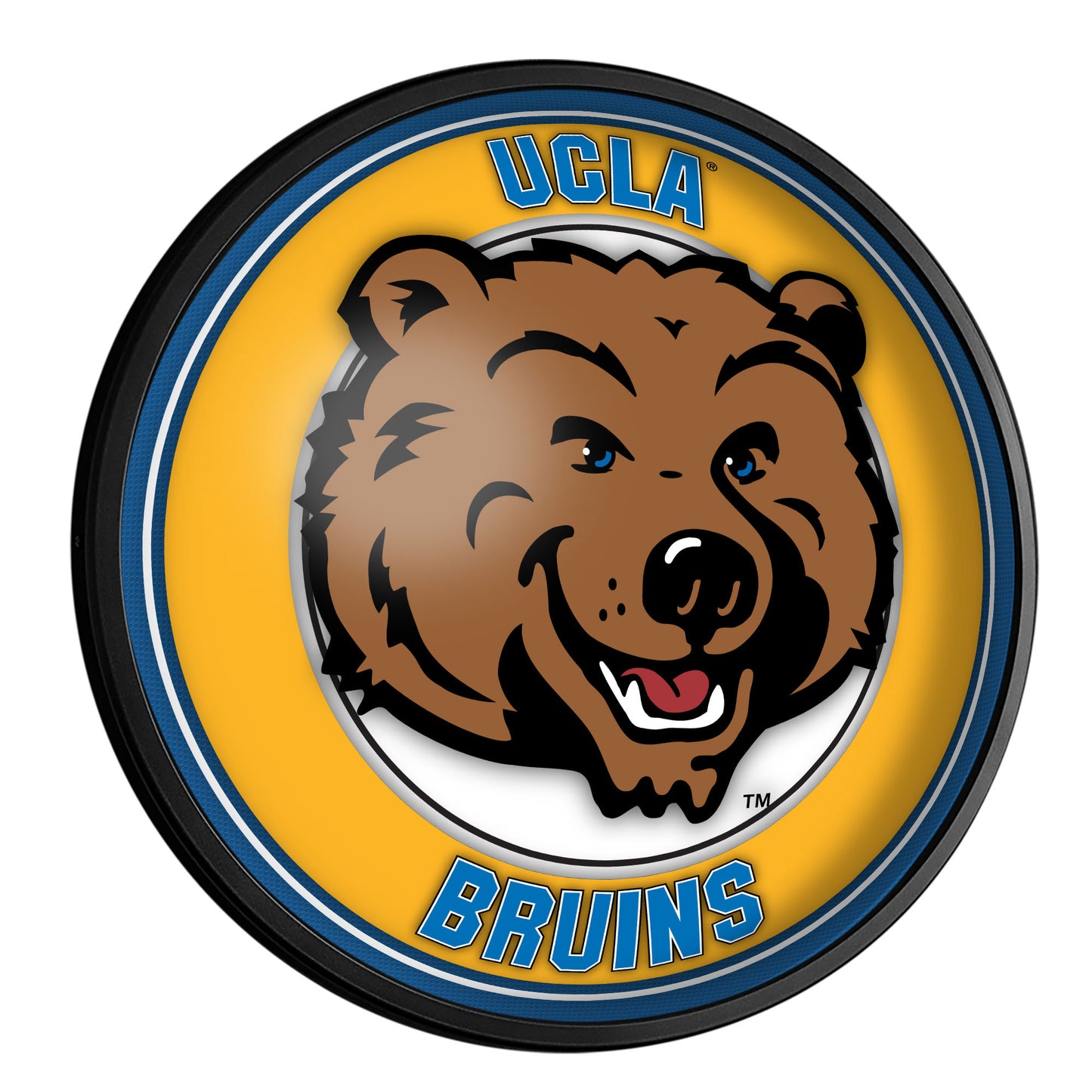 UCLA Bruins Mascot 18'' Round Slimline Illuminated Wall Sign