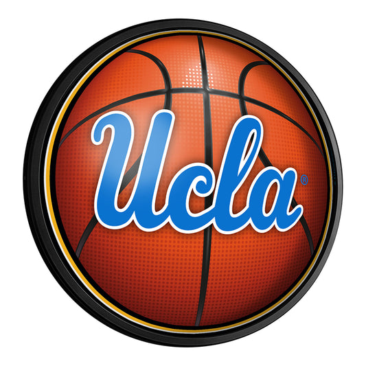 UCLA Bruins Basketball 18'' Round Slimline Illuminated Wall Sign