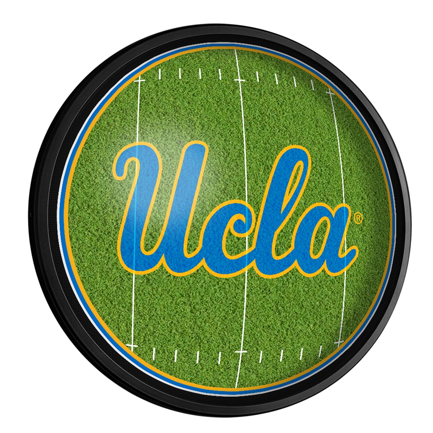 UCLA Bruins Football 18'' Round Slimline Illuminated Wall Sign