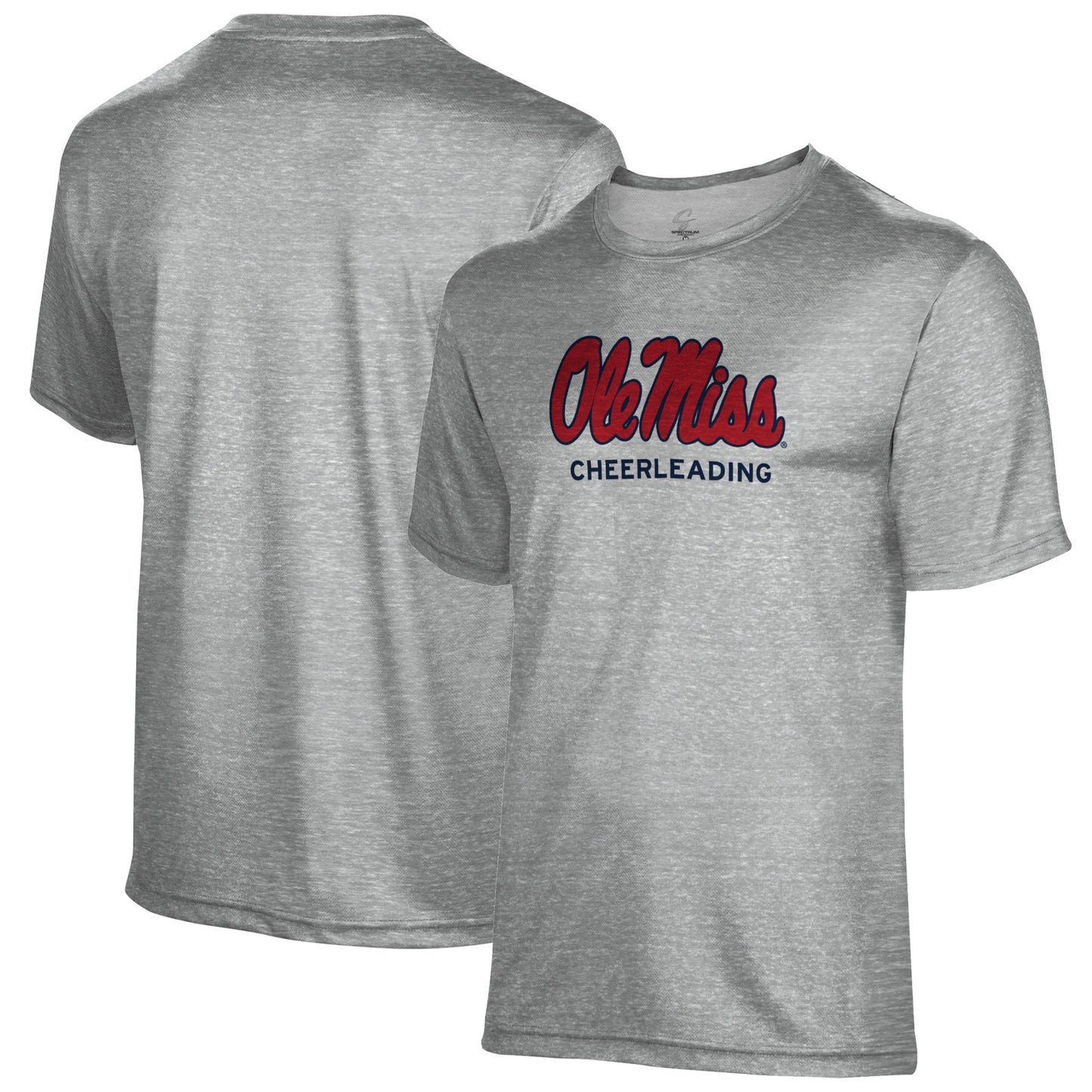 Men's Gray Ole Miss Rebels Cheerleading Name Drop T-Shirt