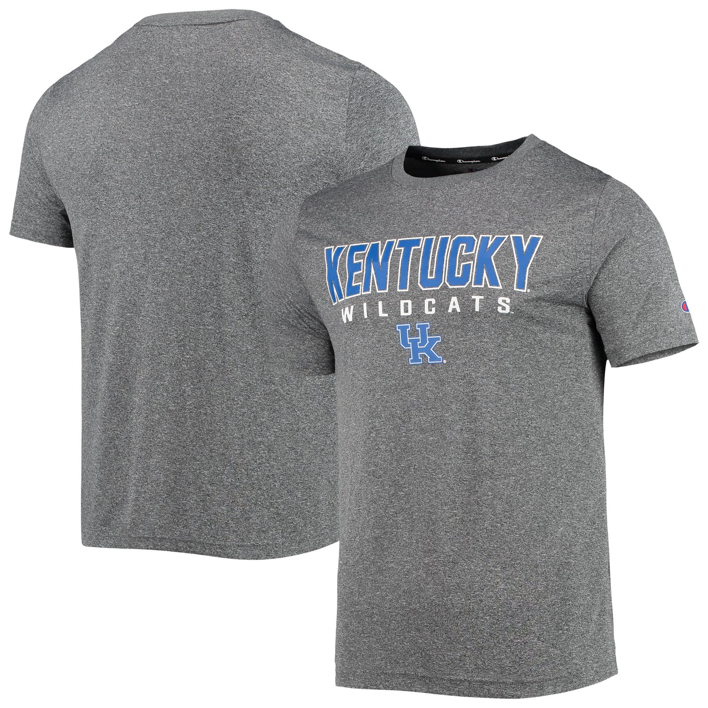 Men's Champion Gray Kentucky Wildcats Stack T-Shirt