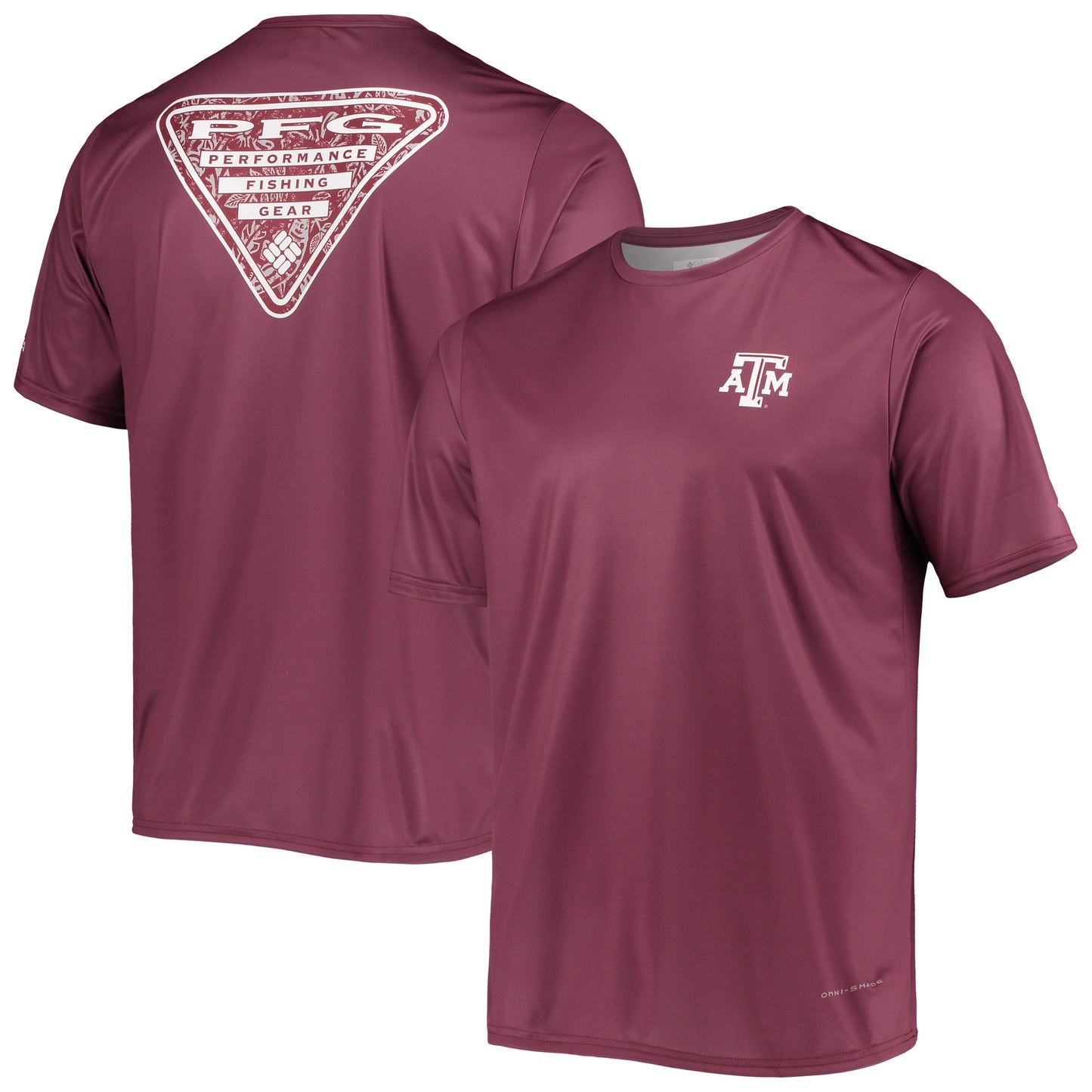 Men's Columbia Maroon Texas A&M Aggies Terminal Tackle Omni-Shade T-Shirt
