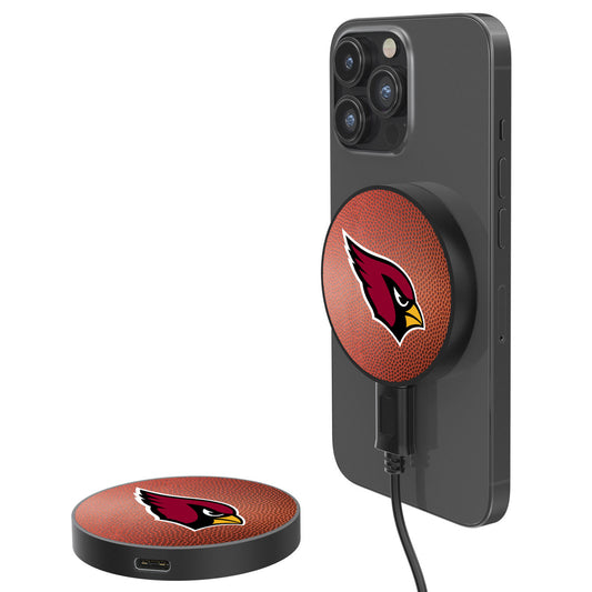 Arizona Cardinals 10-Watt Football Design Wireless Magnetic Charger