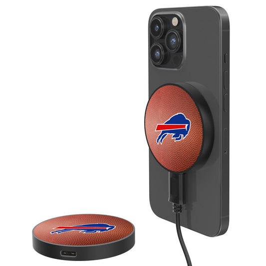 Buffalo Bills 10-Watt Football Design Wireless Magnetic Charger