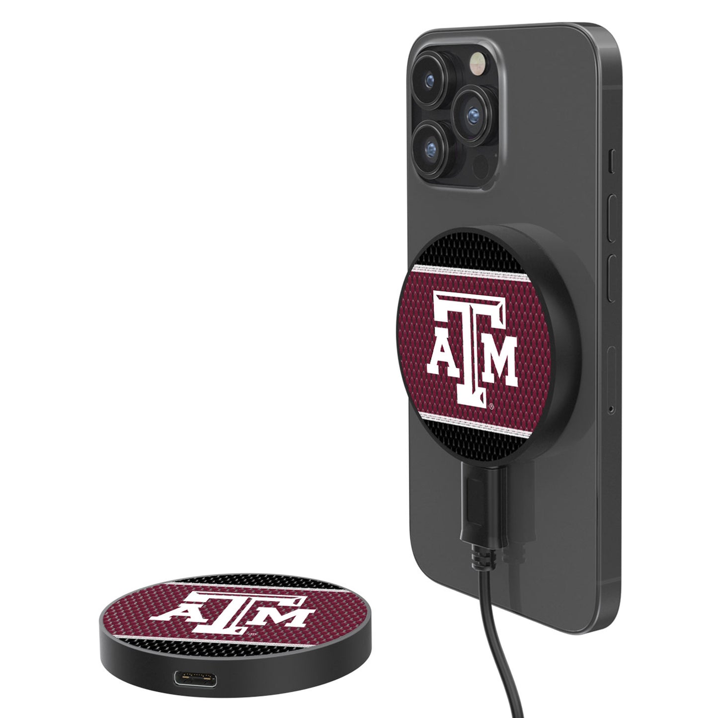 Texas A&M Aggies 10-Watt Mesh Design Wireless Magnetic Charger