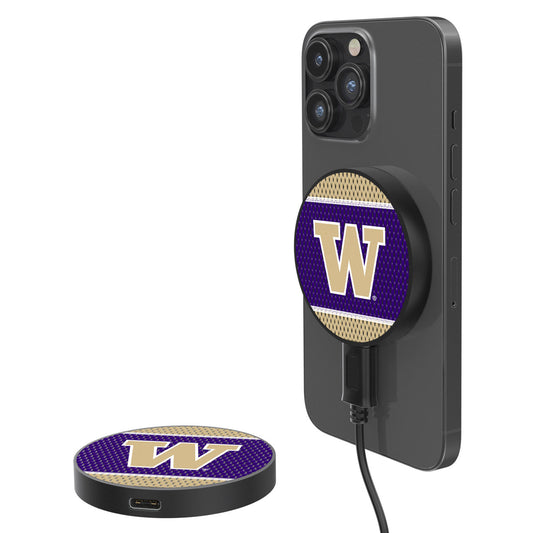 Washington Huskies 10-Watt Mesh Design Wireless Magnetic Charger
