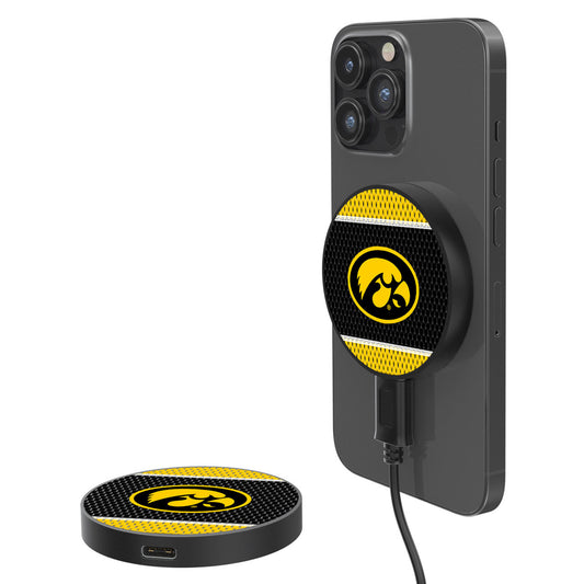 Iowa Hawkeyes 10-Watt Mesh Design Wireless Magnetic Charger