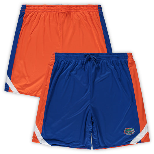 Men's Colosseum Royal/Orange Florida Gators Big & Tall Team Reversible Shorts