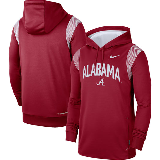 Men's Nike Crimson Alabama Crimson Tide 2022 Game Day Sideline Performance Pullover Hoodie