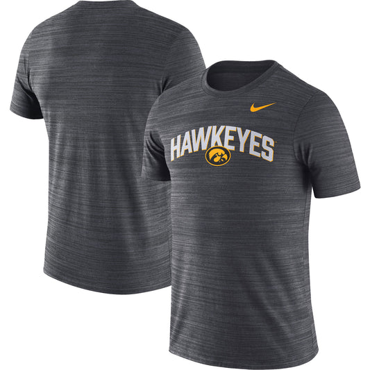 Men's Nike Black Iowa Hawkeyes 2022 Game Day Sideline Velocity Performance T-Shirt