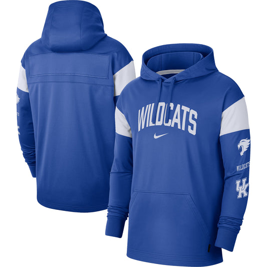 Men's Nike Royal Kentucky Wildcats Jersey Performance Pullover Hoodie