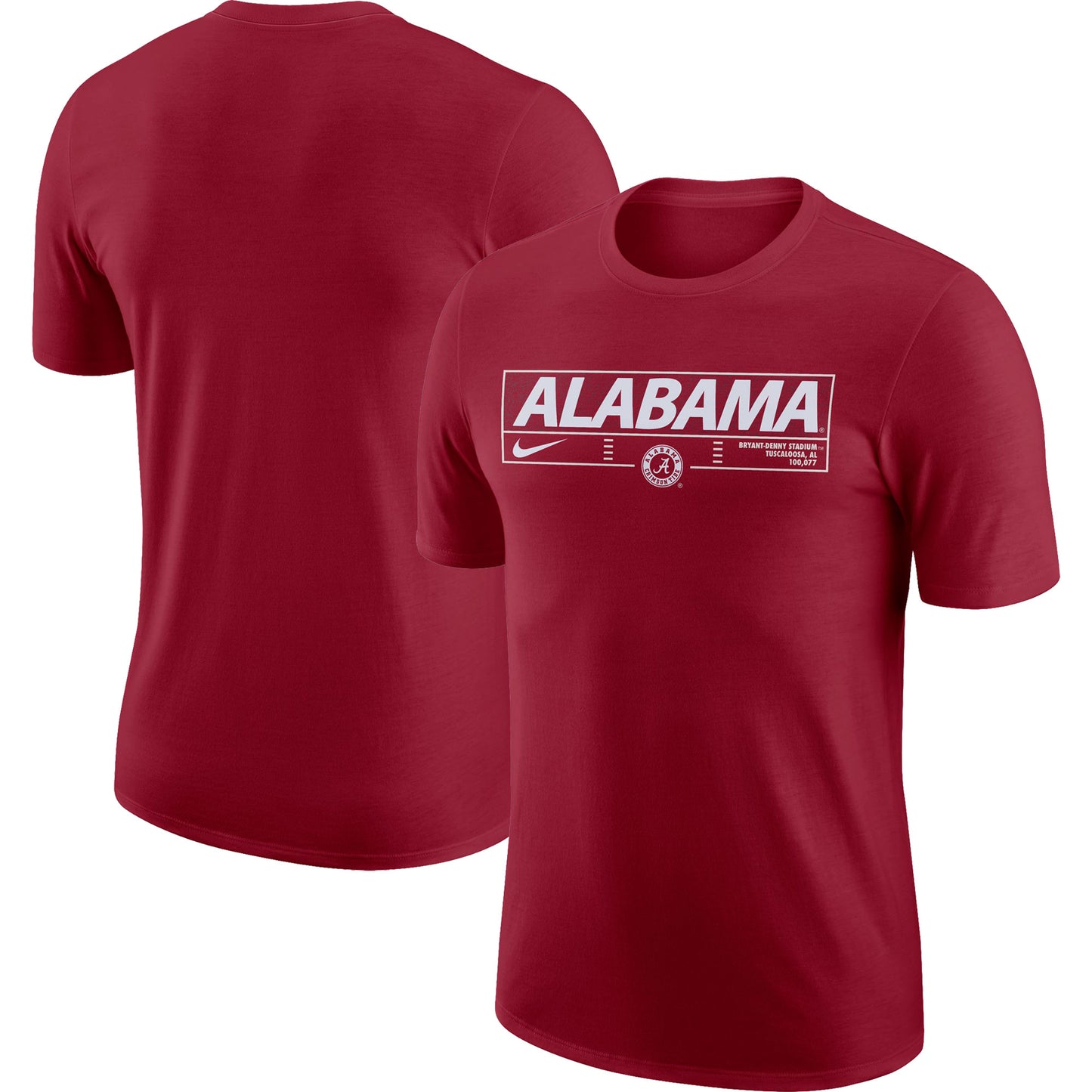 Men's Nike Crimson Alabama Crimson Tide Wordmark Stadium T-Shirt