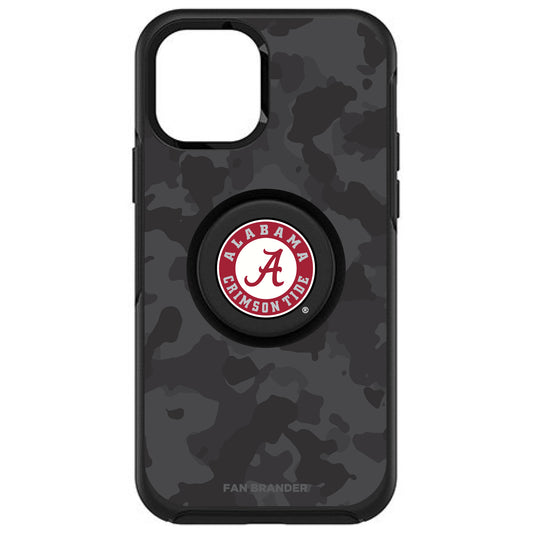 OtterBox x PopSockets Alabama Crimson Tide Otter + Pop Urban Camo Design Symmetry iPhone Case