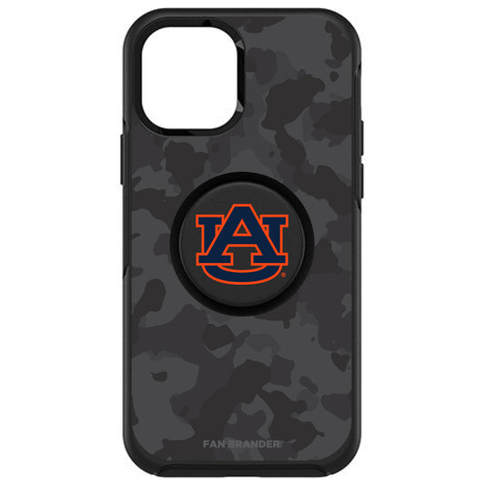 OtterBox x PopSockets Auburn Tigers Otter + Pop Urban Camo Design Symmetry iPhone Case