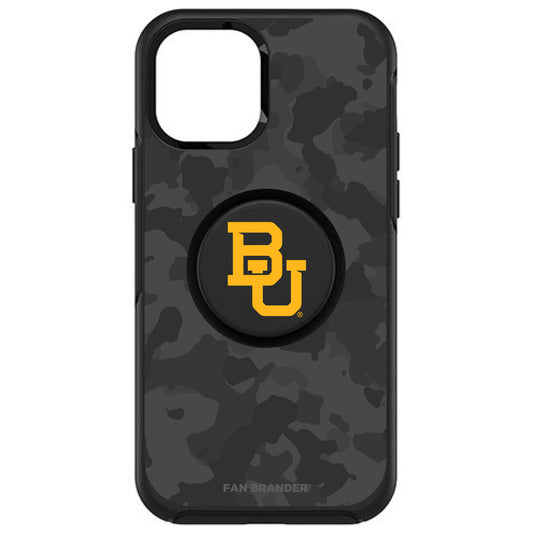 OtterBox x PopSockets Baylor Bears Otter + Pop Urban Camo Design Symmetry iPhone Case