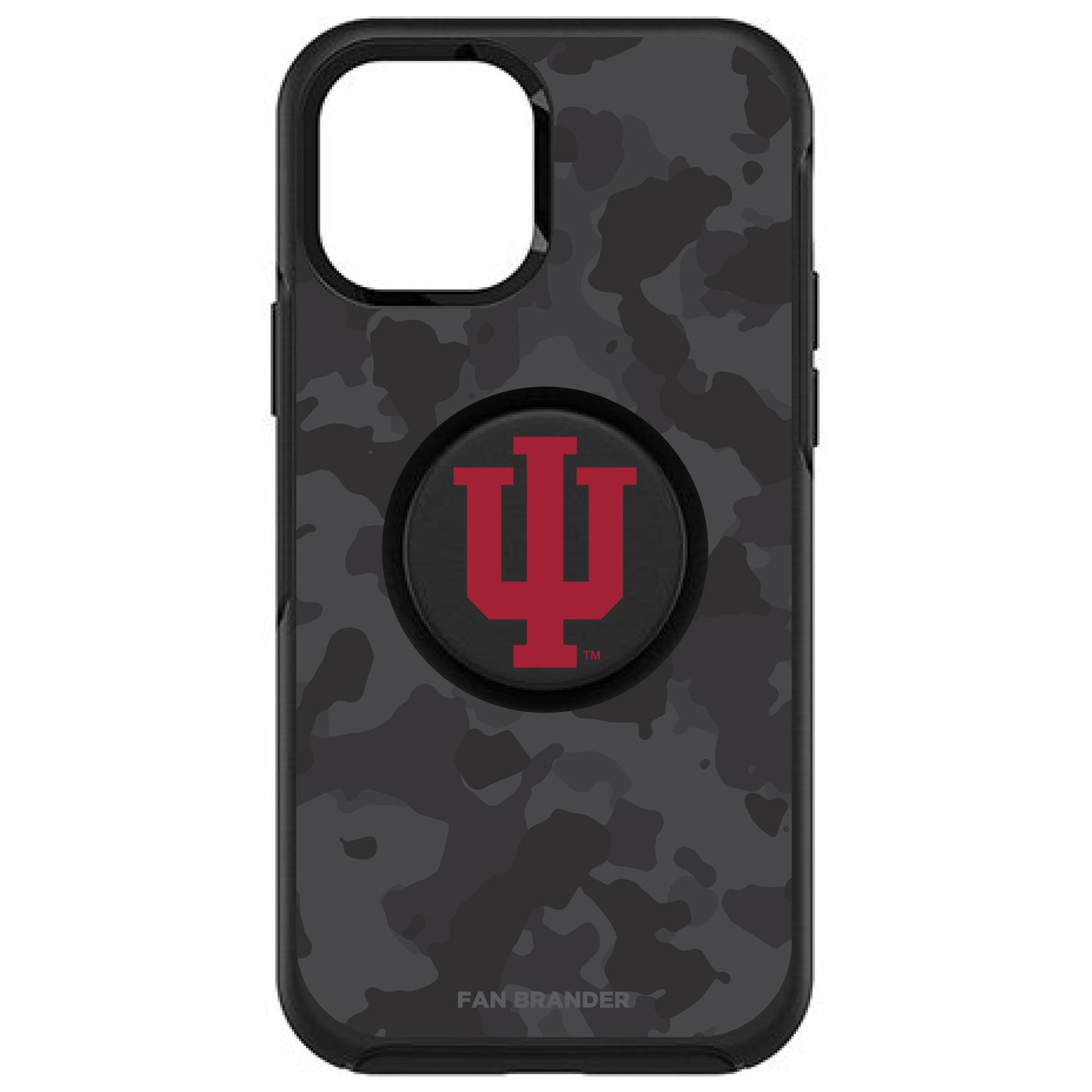OtterBox x PopSockets Indiana Hoosiers Otter + Pop Urban Camo Design Symmetry iPhone Case