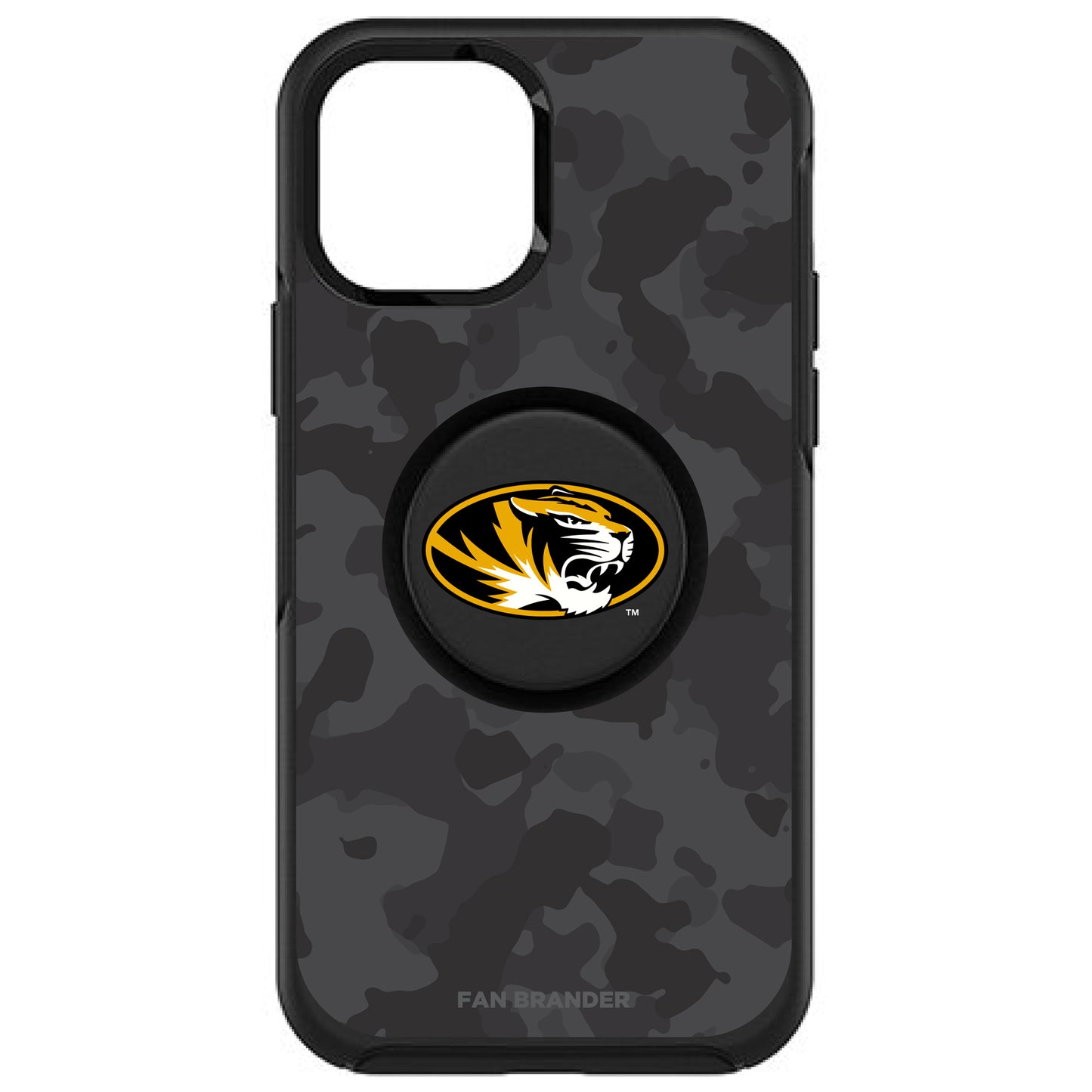 OtterBox x PopSockets Missouri Tigers Otter + Pop Urban Camo Design Symmetry iPhone Case
