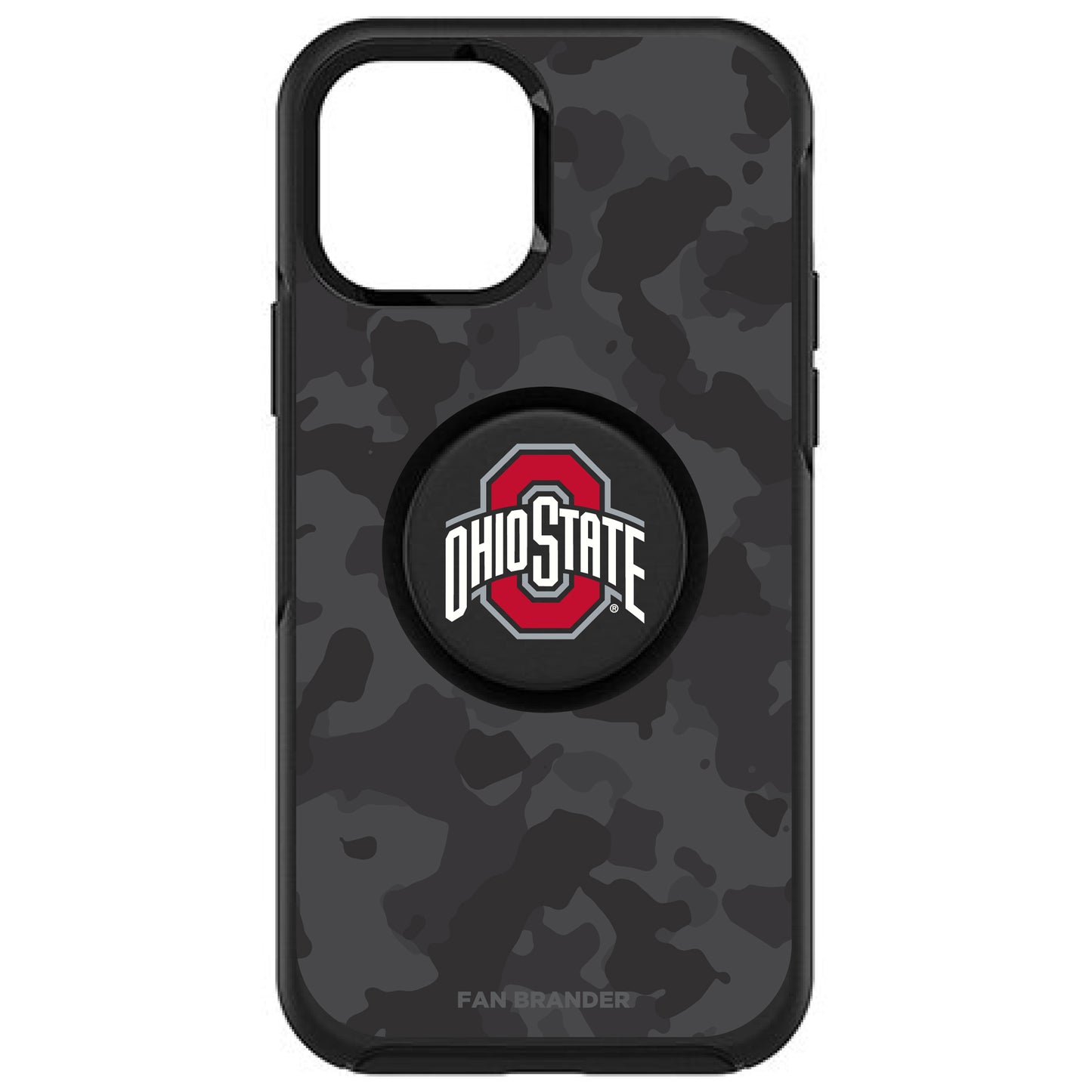 OtterBox x PopSockets Ohio State Buckeyes Otter + Pop Urban Camo Design Symmetry iPhone Case