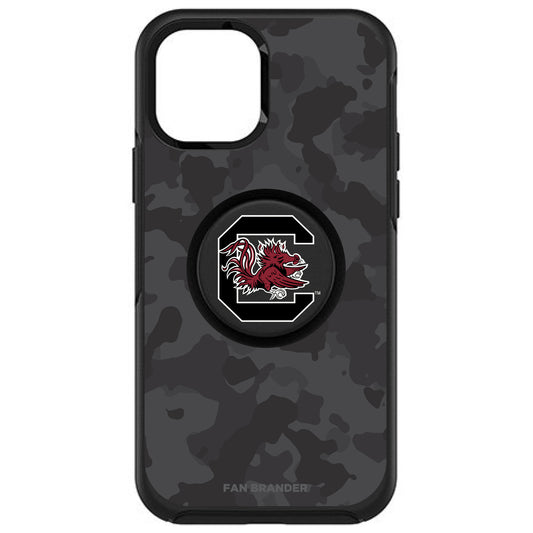 OtterBox x PopSockets South Carolina Gamecocks Otter + Pop Urban Camo Design Symmetry iPhone Case