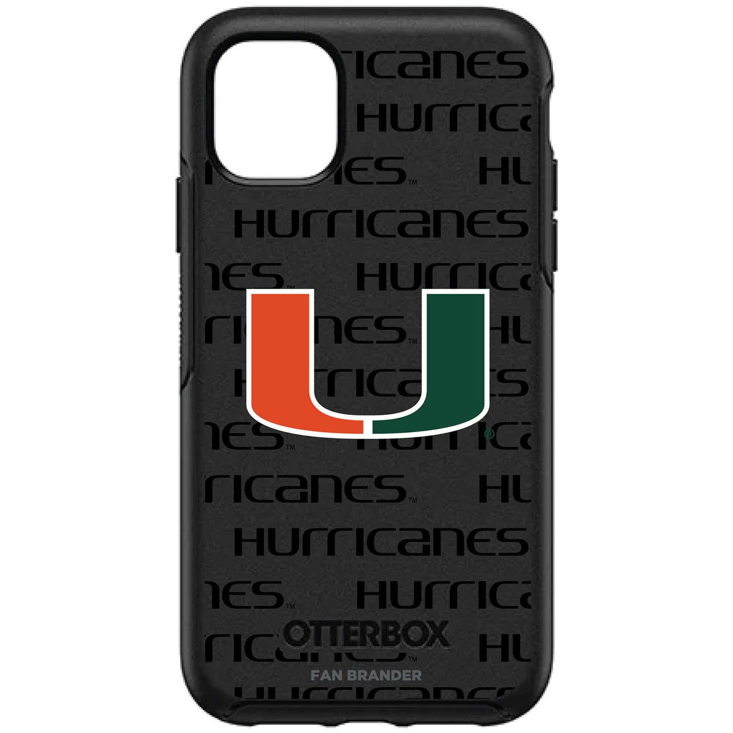 OtterBox Miami Hurricanes Repeat Symmetry iPhone Case