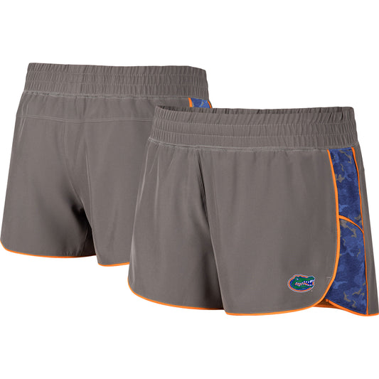 Women's Colosseum Gray/Royal Florida Gators Pamela Lined Shorts