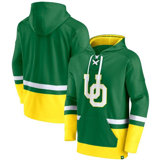 Men's Fanatics Green Oregon Ducks First Battle Pullover Hoodie